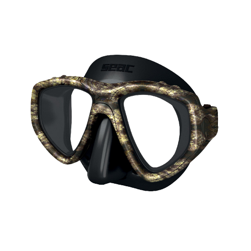 Seac Mask One Combat Silicone Black Camo