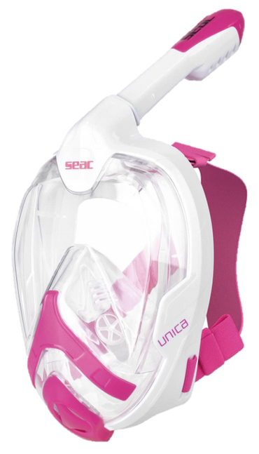 Seac Unica Full Face Snorkel Mask - White & Pink