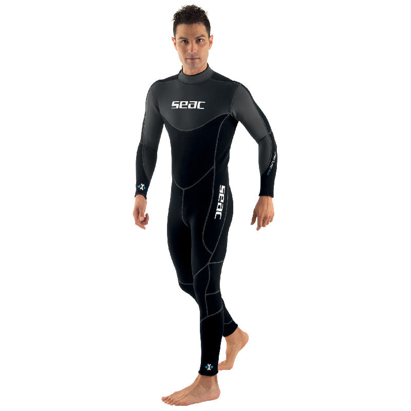 Sense Black Mens 3mm Wetsuit Only Front View