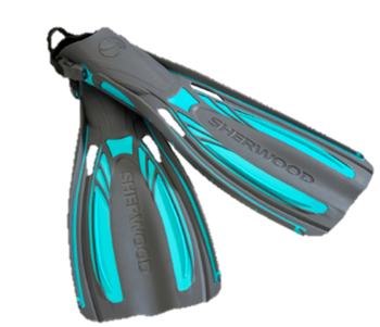 Sherwood Scuba Elite Open Heel Fins - Tiffany