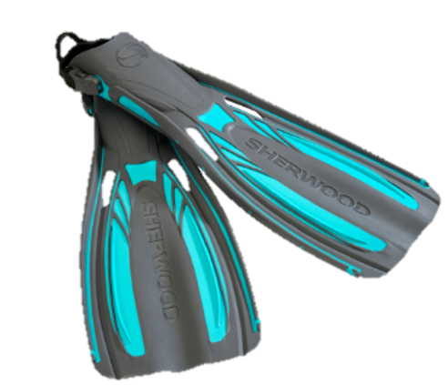 Sherwood Scuba Elite Open Heel Fins - Tiffany