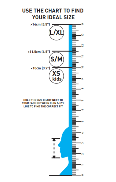 Mares Full Face Snorkel Mask Size Chart