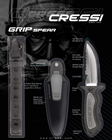 Cressi Grip Spear Knife