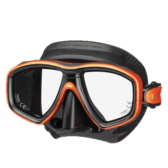 Tusa Freedom Ceos Mask - Black/Energy Orange