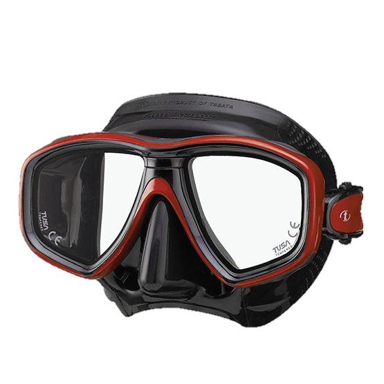 Tusa Freedom Ceos Mask - Black/Metallic Dark Red