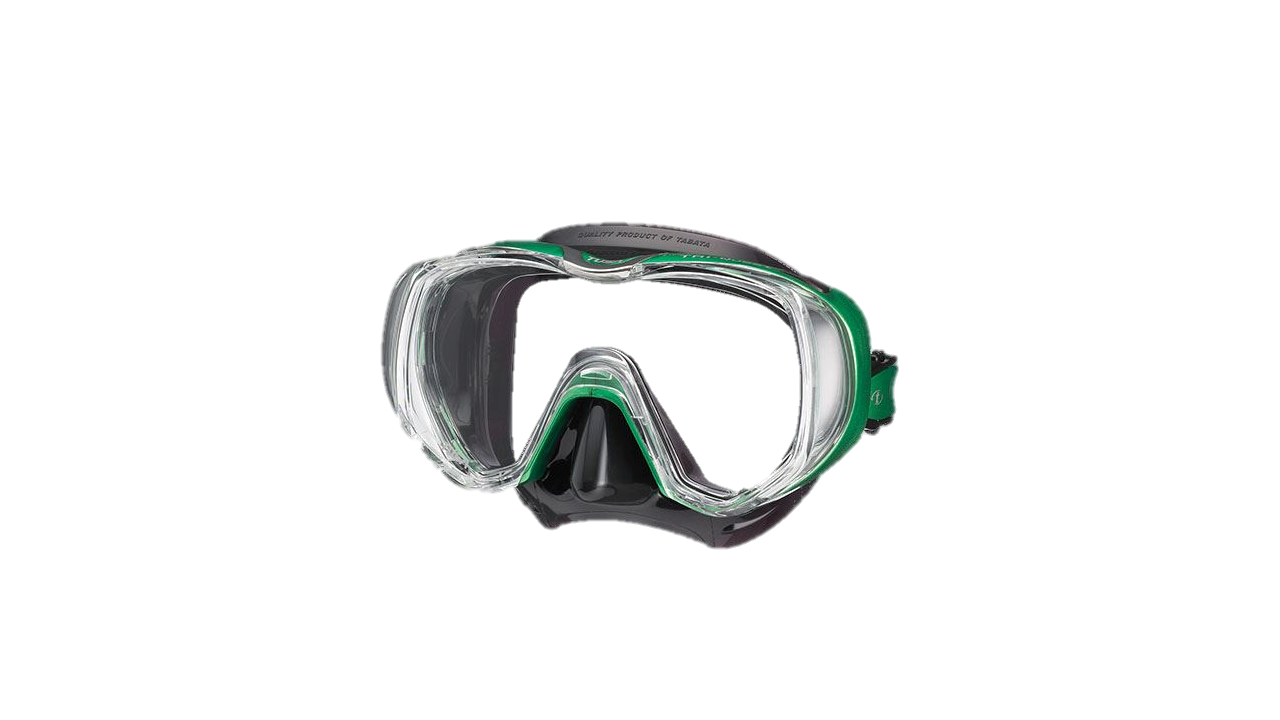 Tusa Freedom Tri-Quest Mask - Black & Energy Green