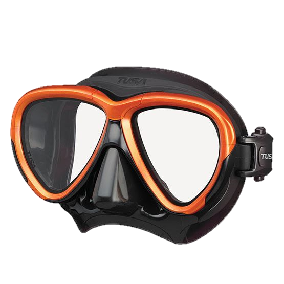 Tusa Intega Mask - Black & Energy Orange