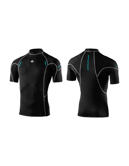 Waterproof Short Sleeved Men's Rashguard