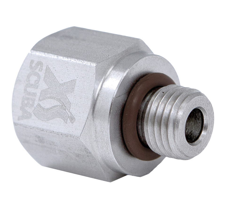 XS Scuba 1/4" NPT Female to 3/8"-24 UNF Male Adapter