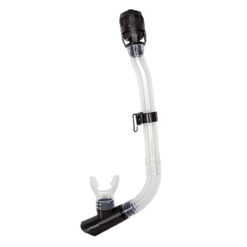 XS Scuba 3-D Flex Dry Snorkel Clear