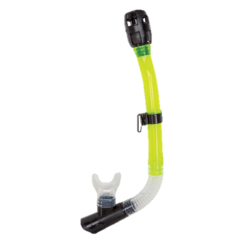 XS Scuba 3-D Flex Dry Snorkel Yellow