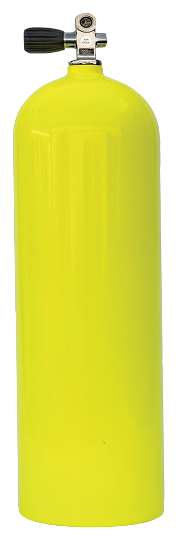 XS Scuba Aluminum 50 Cylinder Yellow