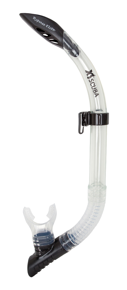 XS Scuba Bypass Elite Snorkel Clear