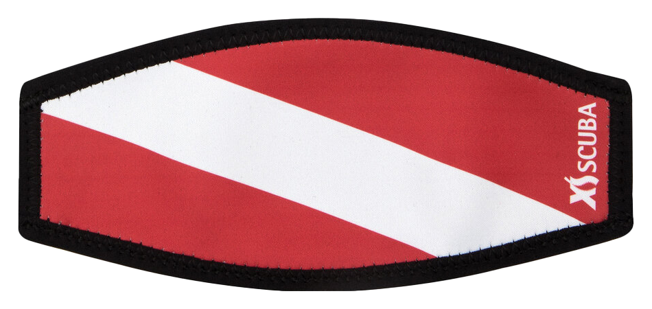 XS Scuba Mask Strap Pad Dive Flag