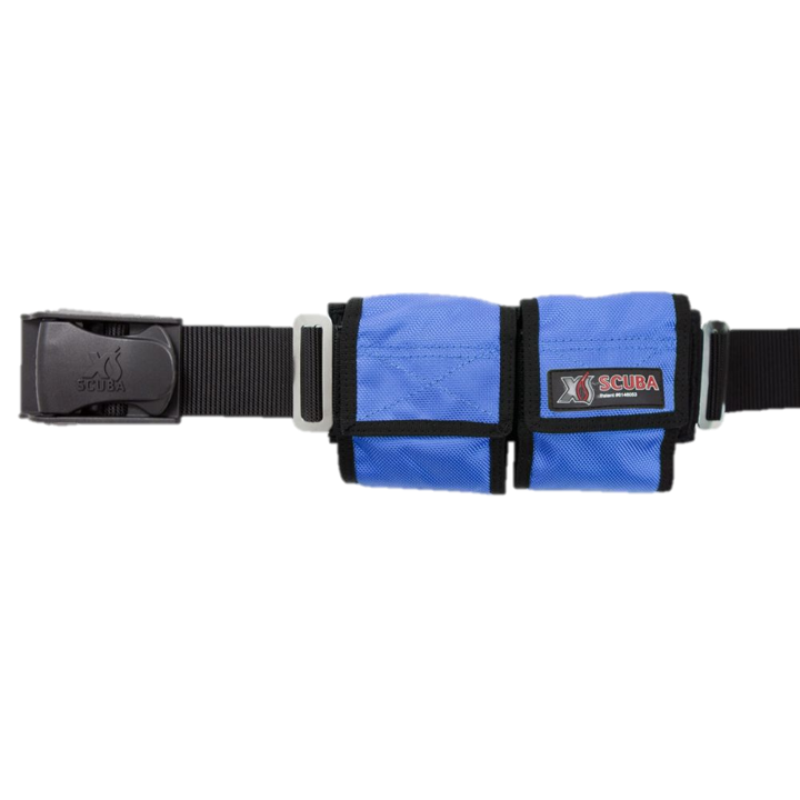 XS Scuba Pocket Weight Belt - Blue 4 Pocket