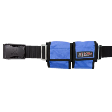 XS Scuba Pocket Weight Belt - Blue 4 Pocket