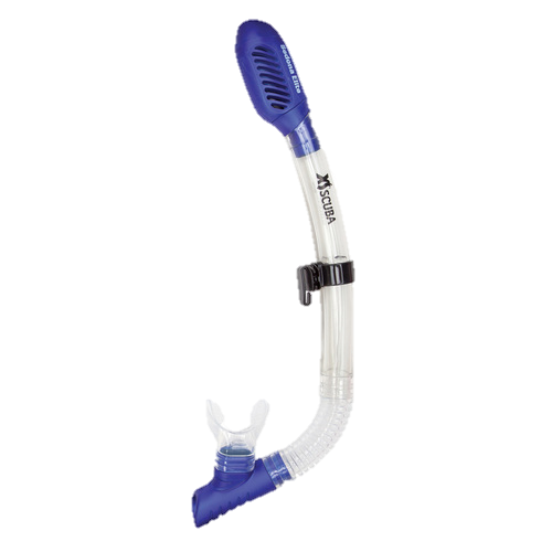 XS Scuba Sedona Elite Snorkel - Clear & Blue