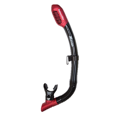 XS Scuba Sedona Elite Snorkel - Black & Red