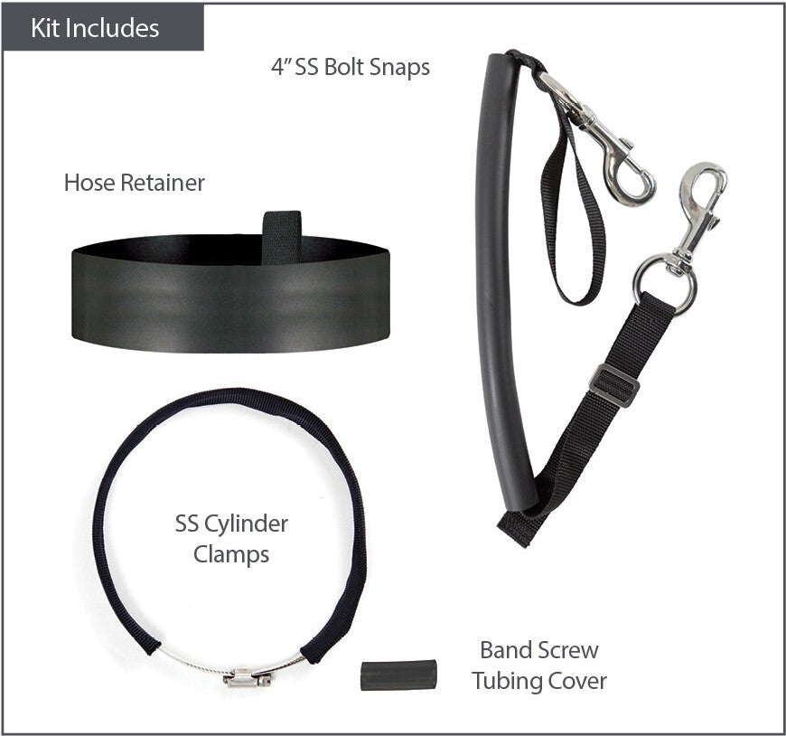 XS Scuba Stage Bottle Strap Kits