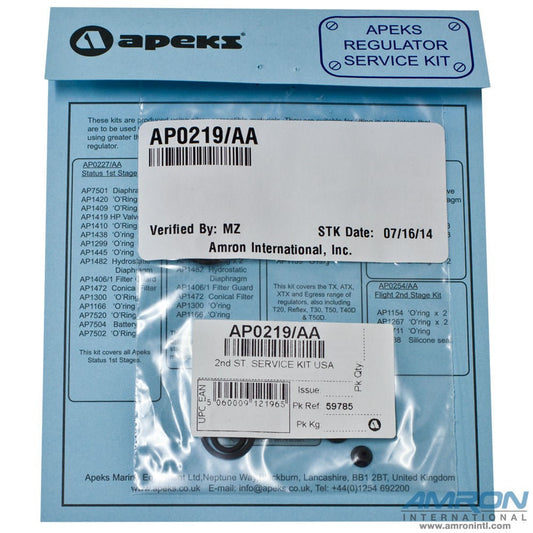 Apeks 2nd Stage Service Kit (including Flight)