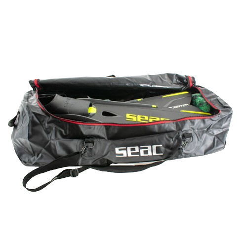 SEAC U/Boot 130 Liter Equipment Bag, Front/Full View, with equipment inside