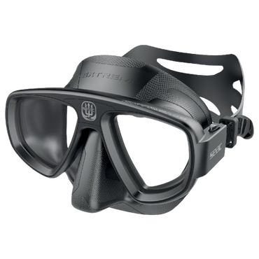 SEAC Extreme 50 Diving Mask, Front View, Black/Black