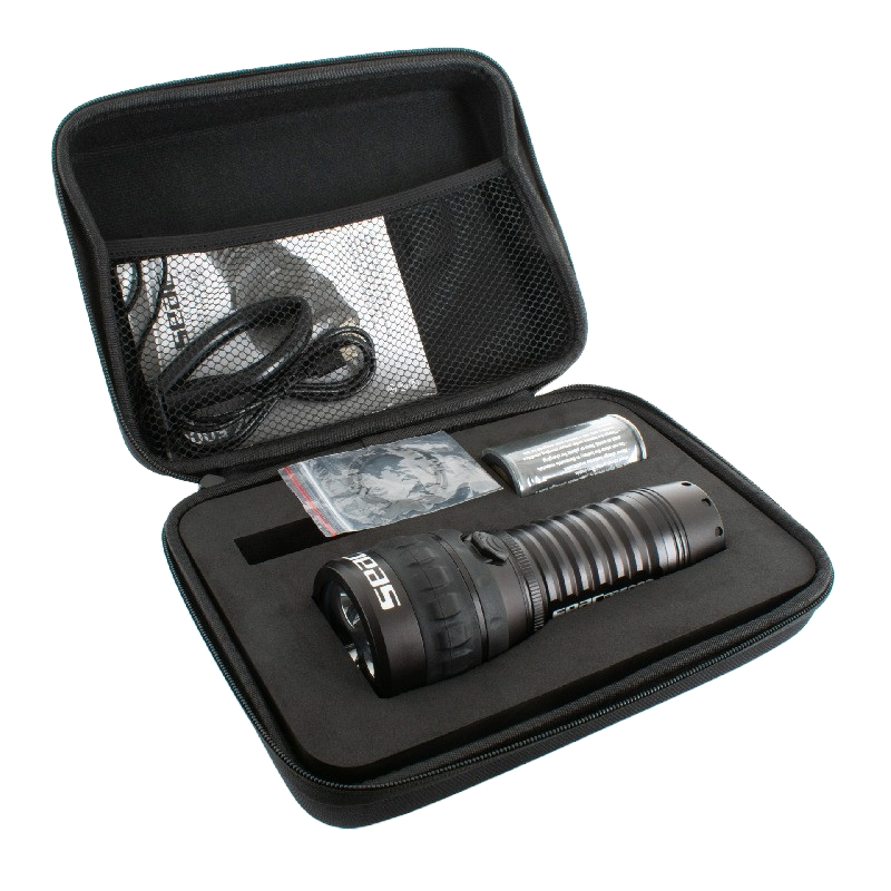 seac sz 5000 underwater flashlight case