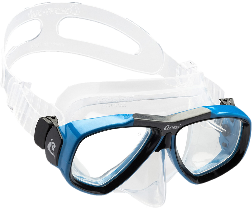 Cressi Focus Mask - Clear & Blue