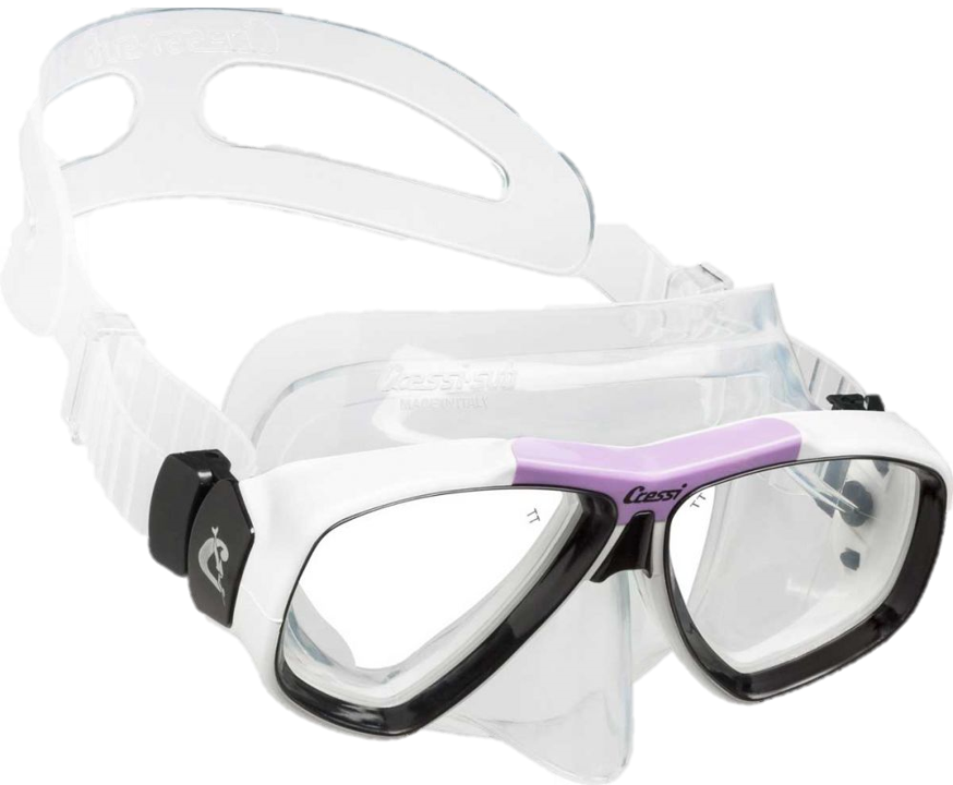 Cressi Focus Mask - Clear & Lilac