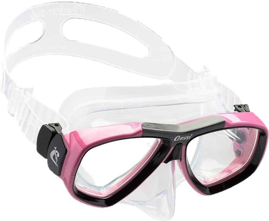 Cressi Focus Mask - Clear & Pink