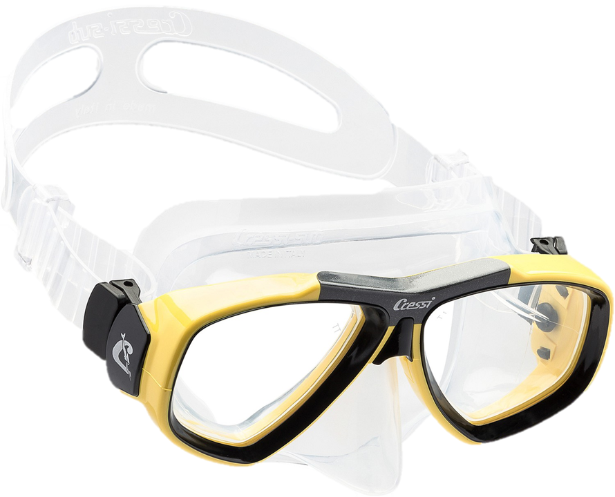 Cressi Focus Mask -  Clear & Yellow