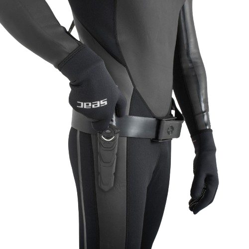 seac rapid daga knife hand on holster