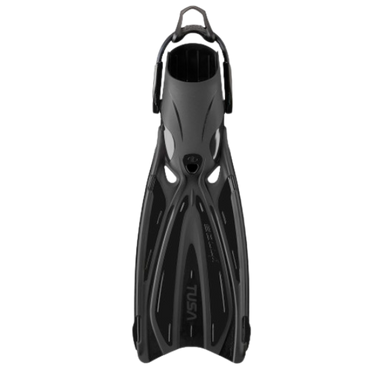 TUSA Open Heel Solla Dive Fins w/ Bungee Strap Black