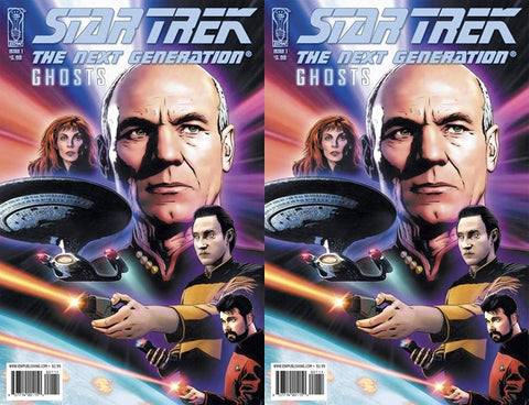 Star Trek: The Next Generation - Ghosts #1 (2009-2010) IDW Comics - 2 Comics